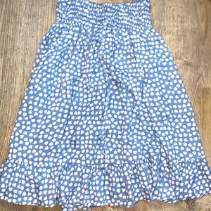 Blue and white skirt!